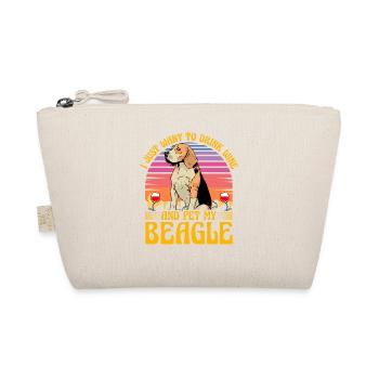 Je veux juste boire du vin et caresser mon Beagle - Trousse biologique - nature - Devant