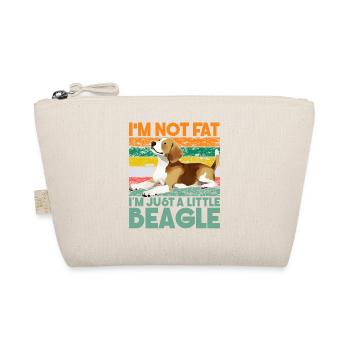 I'm not fat I'm just a little Beagle - Organic Pouch - nature - Front