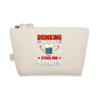 Drinking until I see Stars and Stripes - Bio-Täschchen - Natur - Vorne