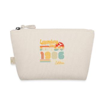 legendary since June 1986 Birthday Gift - Organic Pouch - nature - Front