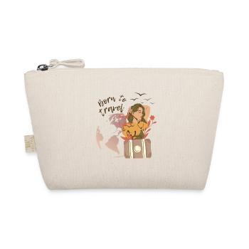 Born to Travel Women's World Design - Organic Pouch - nature - Front