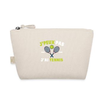 J'Peux Pas J'Ai Tennis Sport Cadeau Humoristique - Trousse biologique - nature - Devant