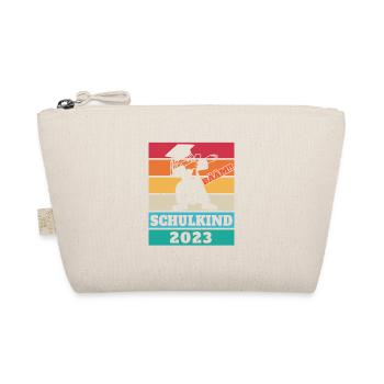 Schulkind 2023 Vintage - Bio-Täschchen - Natur - Vorne