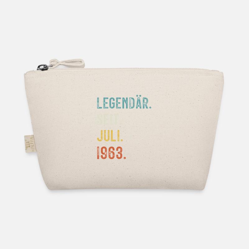 60 Birthday 60 years Legendary since July 1963 Organic Pouch
