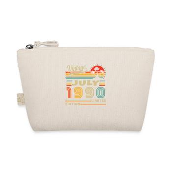 Vintage Juli 1990 Retro Geburtstagsgeschenk - Bio-Täschchen - Natur - Vorne