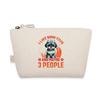 I like Shih Tzus and maybe 3 People - Bio-Täschchen - Natur - Vorne