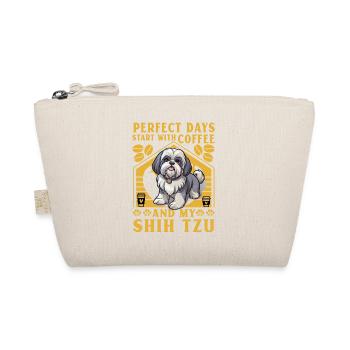 Les journées parfaites commencent avec le café et mon Shih Tzu - Trousse biologique - nature - Devant