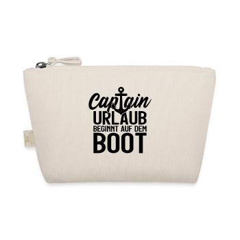 KAPITÄN URLAUB BEGINNT AUF DEM BOOT CAPTAIN - Bio-Täschchen - Natur - Vorne