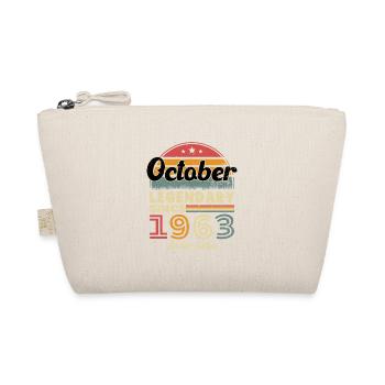 Gift The legends were born in October 1963 - Organic Pouch - nature - Front