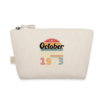 Gift The legends were born in October 1973 - Organic Pouch - nature - Front