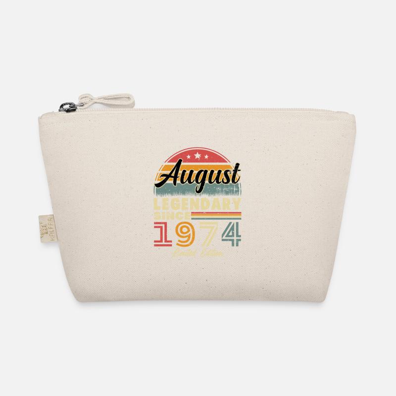 August 1974 Vintage Retro Geburtstagsgeschenk Bio-Täschchen