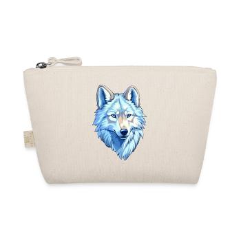 Wolf costume blue wolf head werewolf and - Organic Pouch - nature - Front