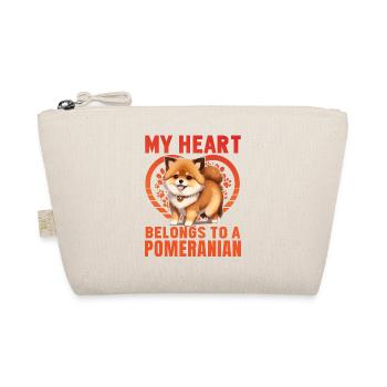 My Heart belongs to a Pomeranian - Organic Pouch - nature - Front