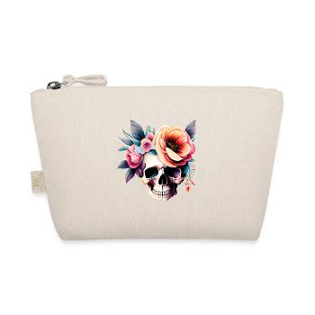 Bloom skull, flowers. - Organic Pouch - nature - Front