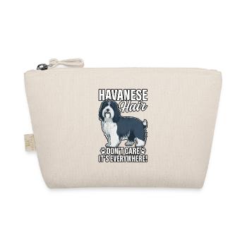 Havanese Hair don't care it's everywhere - Organic Pouch - nature - Front