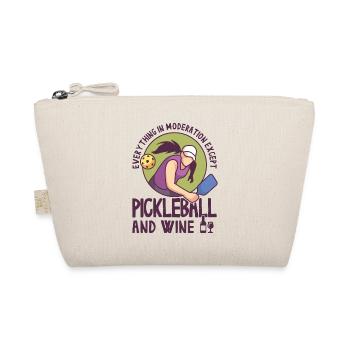 Pickleball und Wein für Pickle Ball, Was That out - Bio-Täschchen - Natur - Vorne