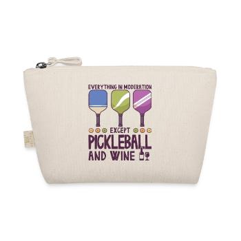 Pickleball und Wein für Pickle Ball, Was That out - Bio-Täschchen - Natur - Vorne