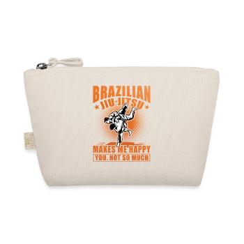 Brazilian Jiu-Jitsu makes me happy you not so much - Bio-Täschchen - Natur - Vorne