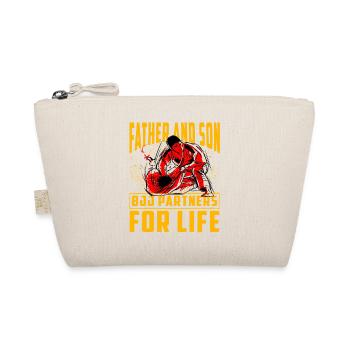 Father and Son BJJ Partners for Life - Organic Pouch - nature - Front