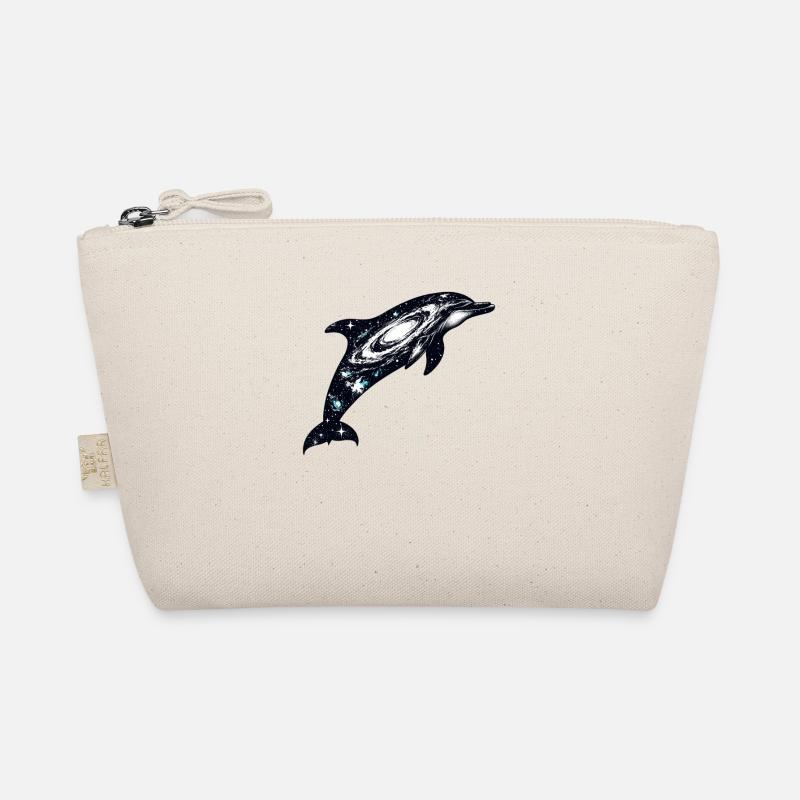 Dolphin Space Galaxy Universe Organic Pouch