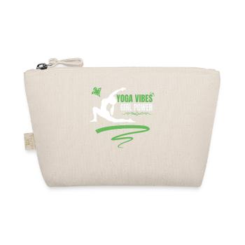 Yoga Vibes - Girl Power - cute women yoga design - Organic Pouch - nature - Front