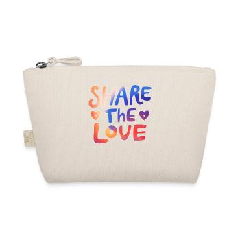 Share the love - make the world a better place - Organic Pouch - nature - Front