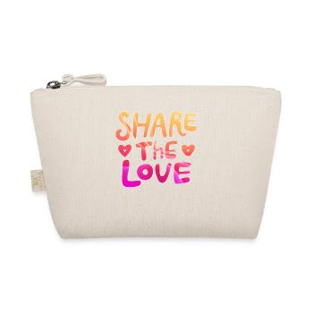 Share the love - make the world a better place - Organic Pouch - nature - Front