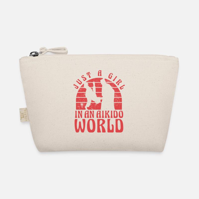Nur ein Mädchen in einer Aikido-Welt Bio-Täschchen