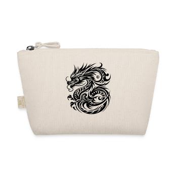 Mystical Dragon Tribal Tattoo Design - Organic Pouch - nature - Front