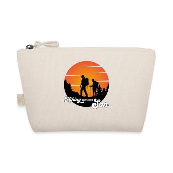 Hiking with my son - wandern mit meinem Sohn - Organic Pouch - nature - Front