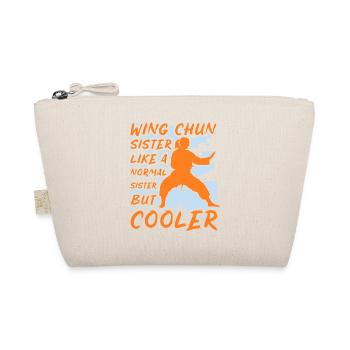 Wing Chun Schwester wie eine normale Schwester nur cooler - Bio-Täschchen - Natur - Vorne