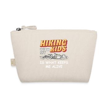 Hiking with my kids keeps me alive - Organic Pouch - nature - Front