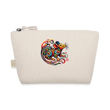 Elegant Chinese Zodiac Rat Artwork For Modern Home - Organic Pouch - nature - Front