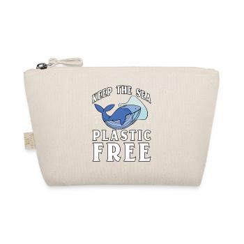 Keep the sea plastic free - Organic Pouch - nature - Front
