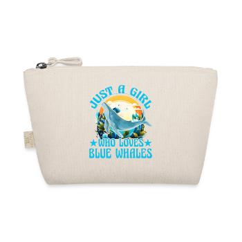 Just a Girl who loves Blue Whales - Organic Pouch - nature - Front