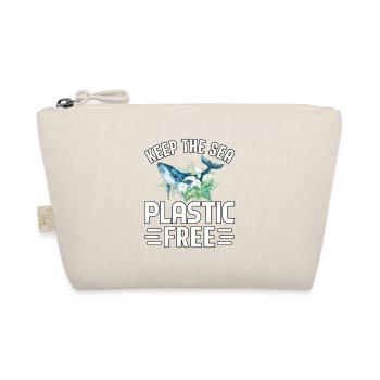 Keep the sea plastic free - Organic Pouch - nature - Front