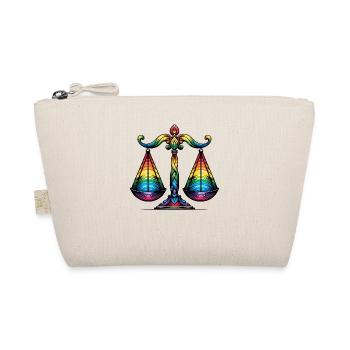 Libra Zodiac Star Sign Astrology Design - Organic Pouch - nature - Front