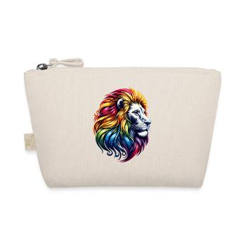 Leo Zodiac Vibrant Rainbow Animal Symbol - Organic Pouch - nature - Front