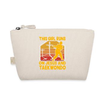Cette fille court sur Jésus et le taekwondo - Trousse biologique - nature - Devant