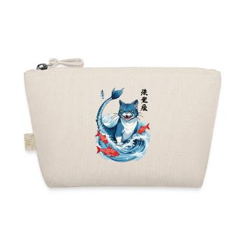 Catfish Japan Cat Aesthetic Anime Streetwear - Organic Pouch - nature - Front