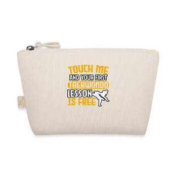 Touch me and your first Taekwondo lesson is free - Organic Pouch - nature - Front