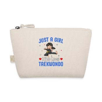 Juste une fille qui aime le taekwondo - Trousse biologique - nature - Devant