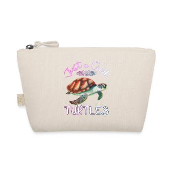 Juste une fille qui aime les tortues - Trousse biologique - nature - Devant