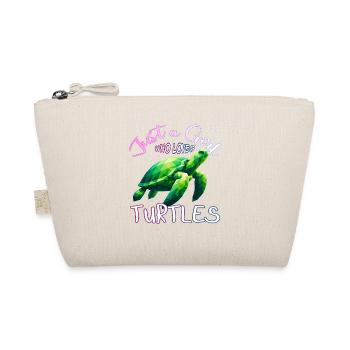 Juste une fille qui aime les tortues - Trousse biologique - nature - Devant