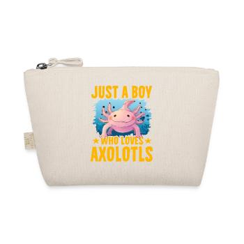 Nur ein Junge, der Axolotl liebt - Bio-Täschchen - Natur - Vorne