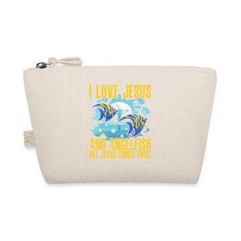Ich liebe Jesus und den Kaiserfisch, aber Jesus steht an erster Stelle - Bio-Täschchen - Natur - Vorne