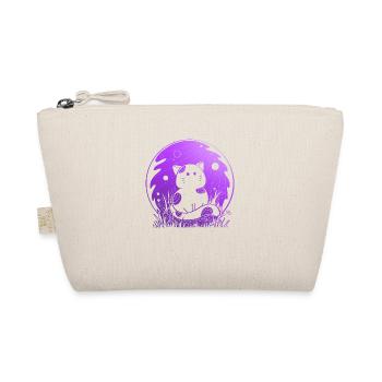 Cat in Nature - Purple Edition - Organic Pouch - nature - Front