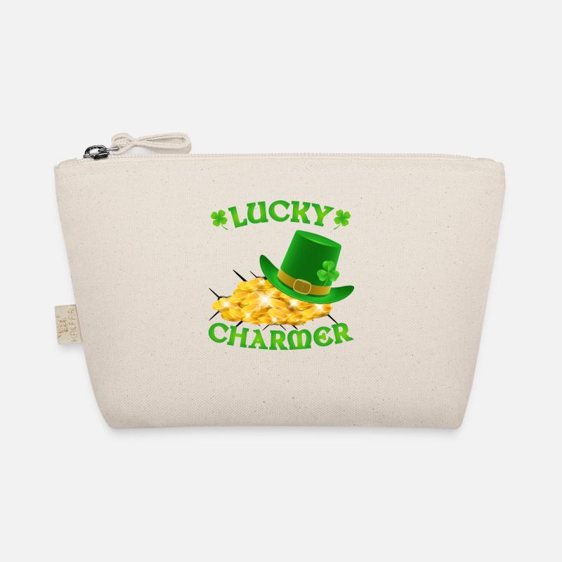 Lucky Charmer St Patricks Day - Bio-Täschchen - Natur