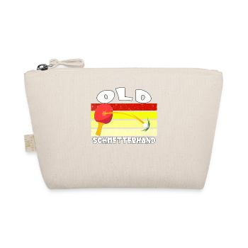 Old Butterfly Hand Table Tennis Design - Organic Pouch - nature - Front