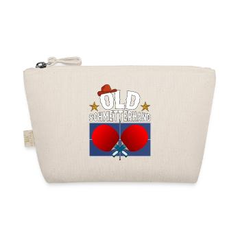 Old Butterfly Hand Table Tennis Design - Organic Pouch - nature - Front